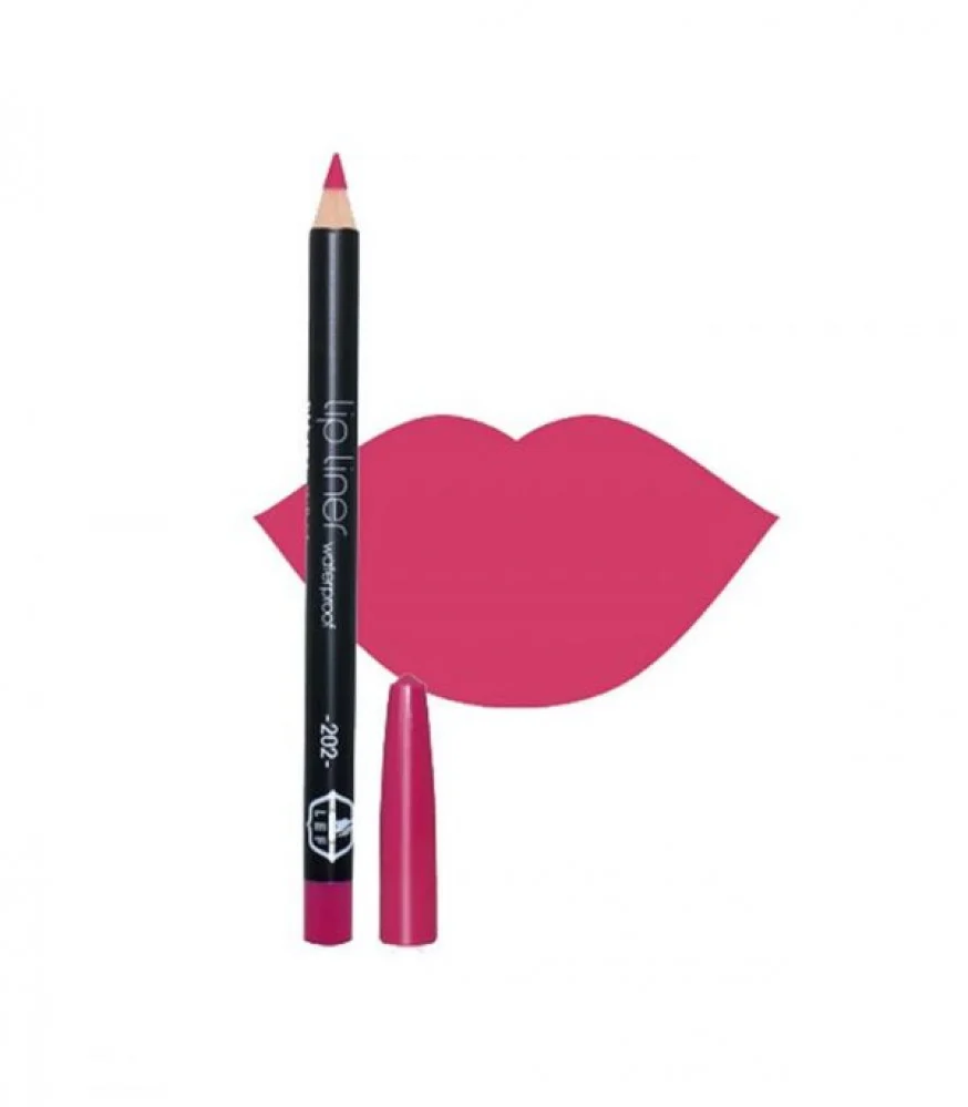 قلم تحديد الشفاه مقاوم للماء 202 وردي من ليف 1.13ج