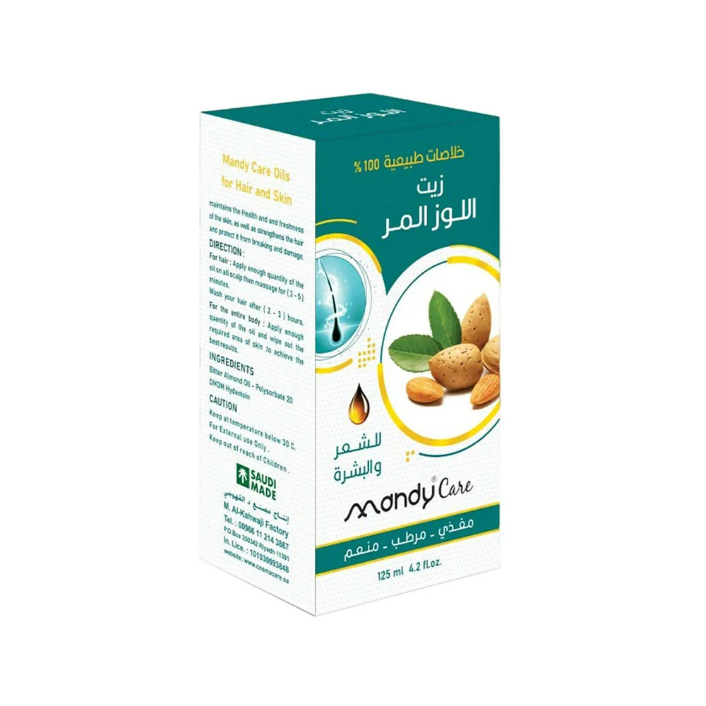 ماندي كير زيت اللوز المر للشعر والبشرة 125 مل