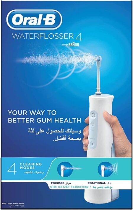 اورال ب واترفلوسر 4 جهاز الفرشاة المائية المحمول قابل لإعادة الشحن
