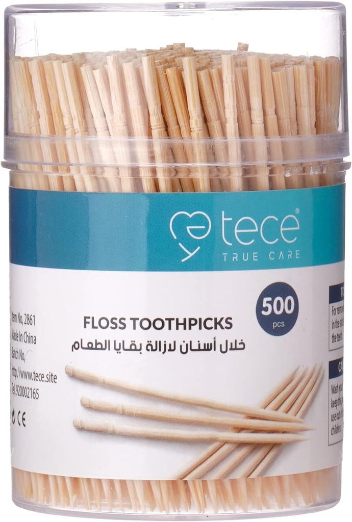 خلال اسنان خشبية 500 حبة تى سى