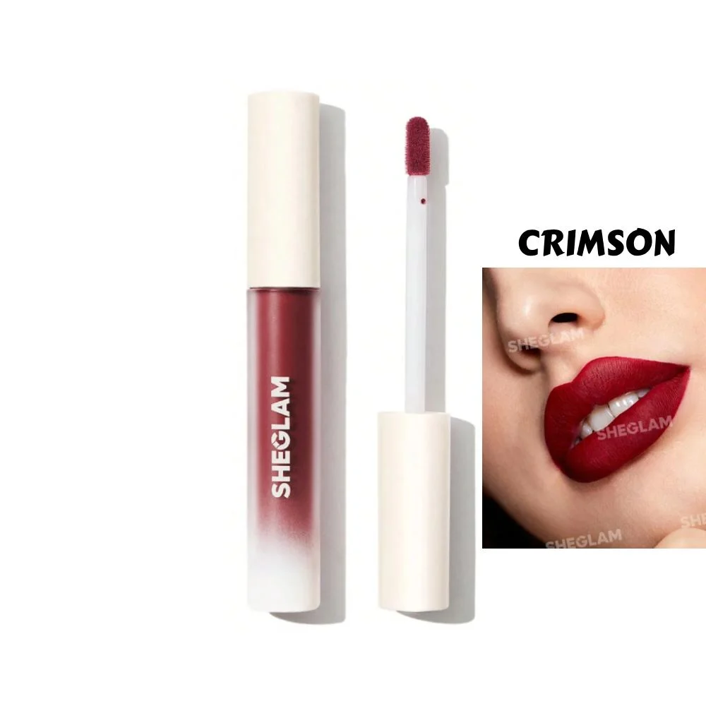شجلام أحمر شفاه مطفي يدوم طويلا Crimson