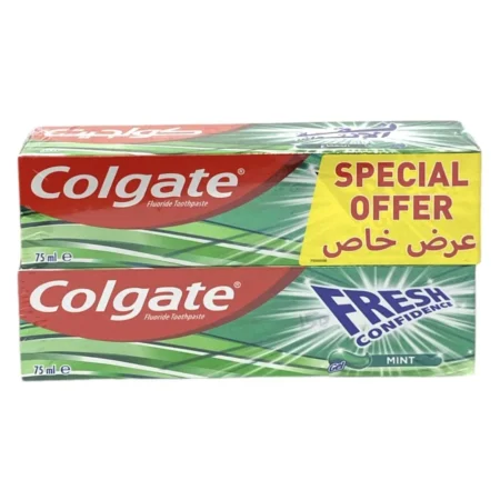 كولجيت معجون اسنان فريش كونفيدنس 75 مل*2
