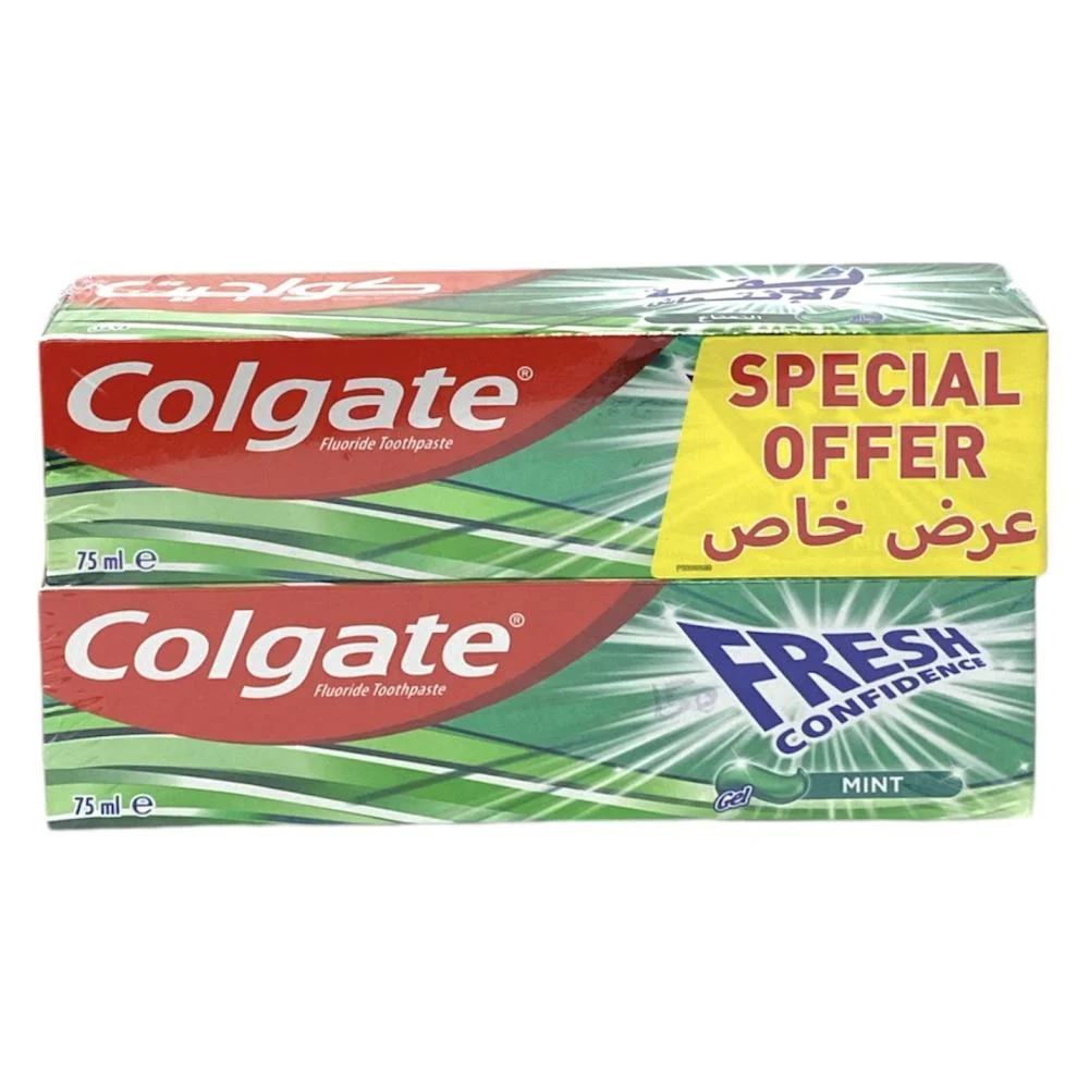 كولجيت معجون اسنان فريش كونفيدنس 75 مل*2
