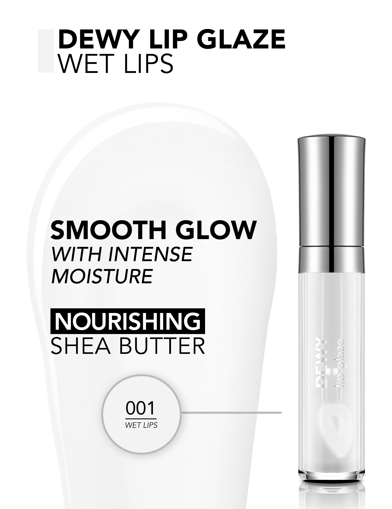 ملمع شفاه ليب جلايز من فلورمار - 01 ويت لبس